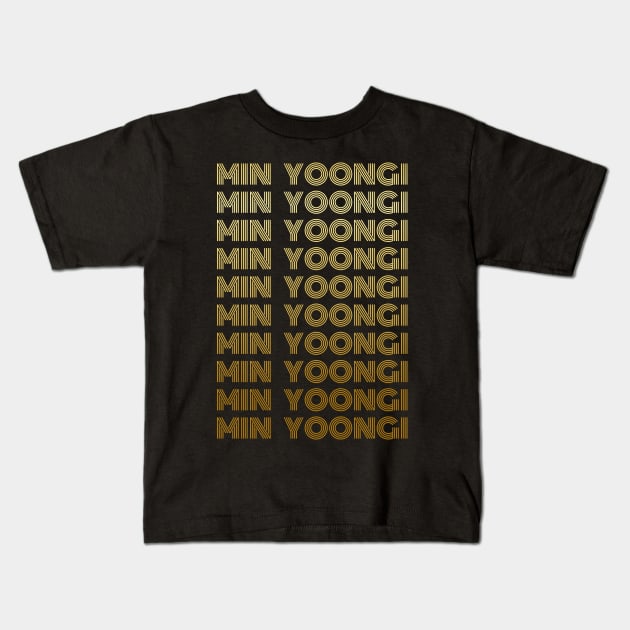 Min Yoongi - SUGA BTS Army Merchandise Kids T-Shirt by Millusti